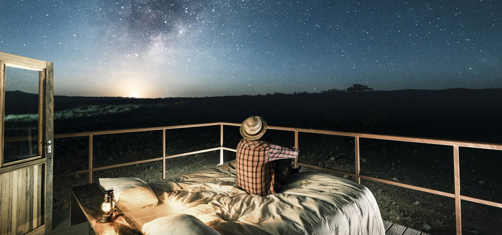 Camping under stars in Nature Reserve