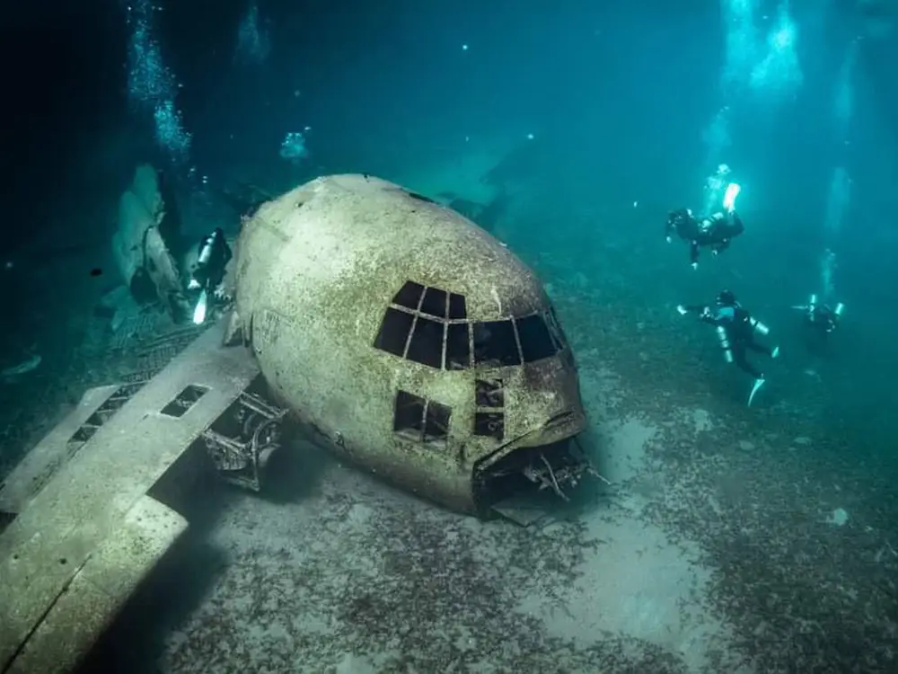 Diving from the shore